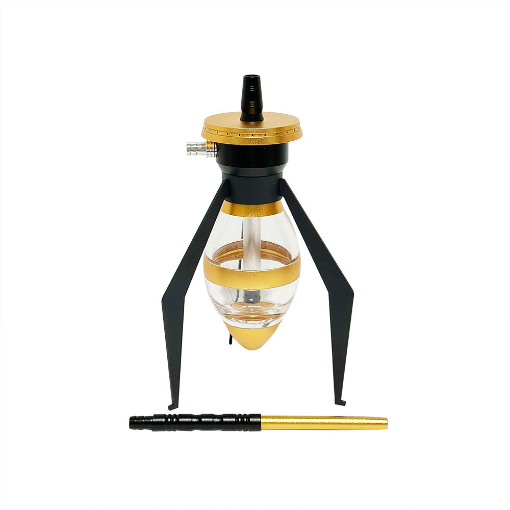 Golden Spider Hookah Set With LED Light