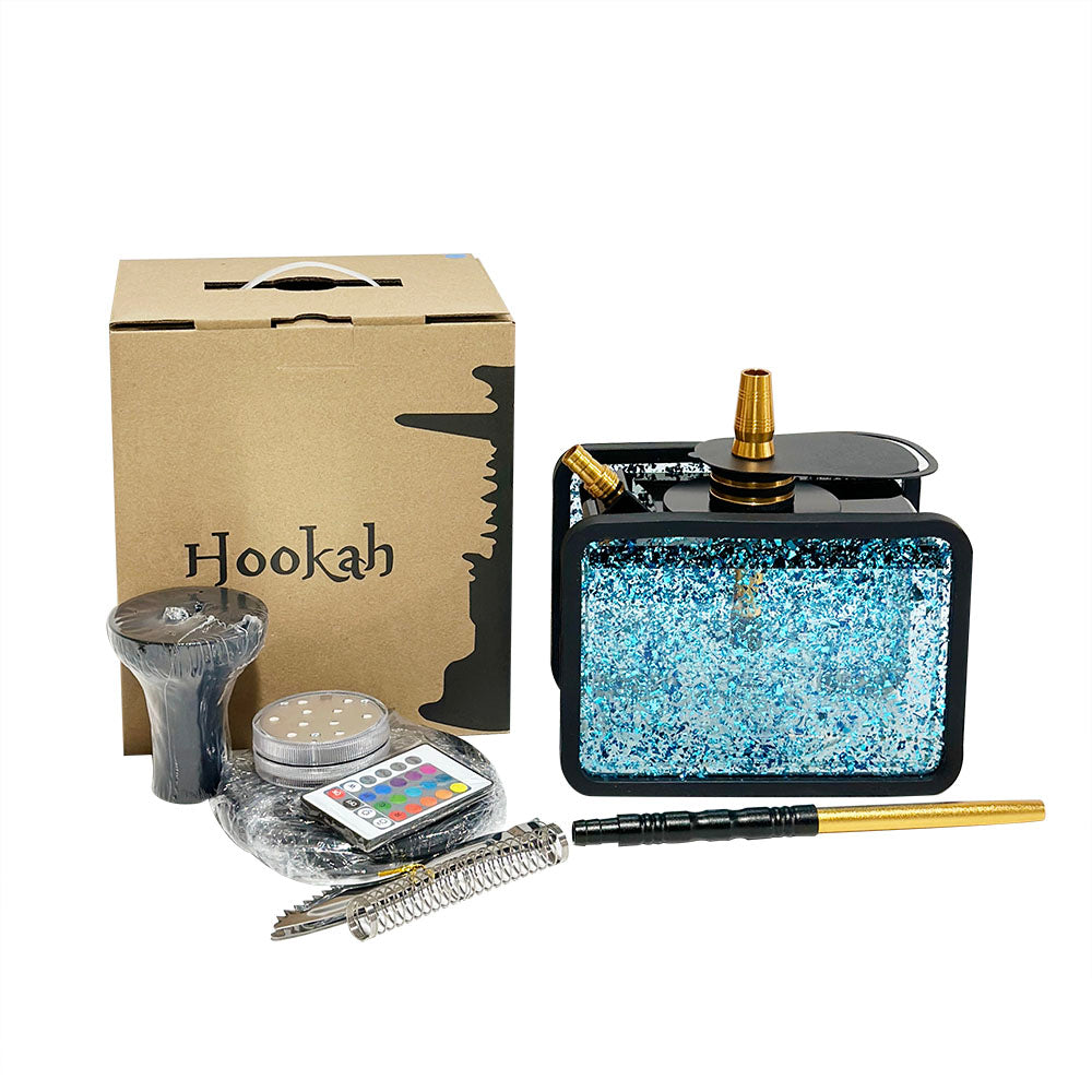 Acrylic Tank Hookah Set With Led Light