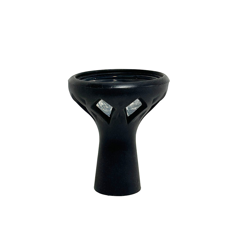 Eight Rotation Glass Silicone Shisha Bowl