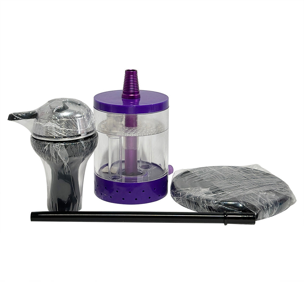 Acrylic Hookah Set with Voice Control LED Light