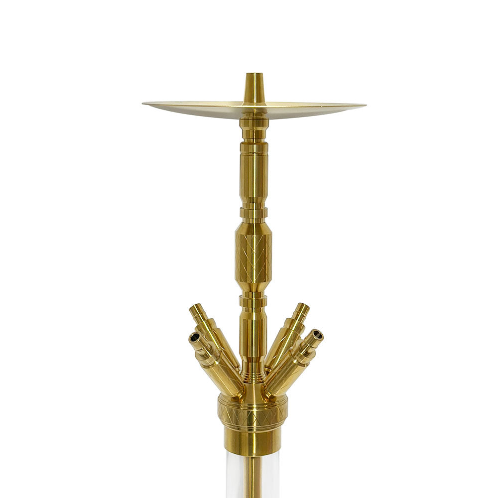 Gold MIG MINIME X Stainless Steel Hookah Set