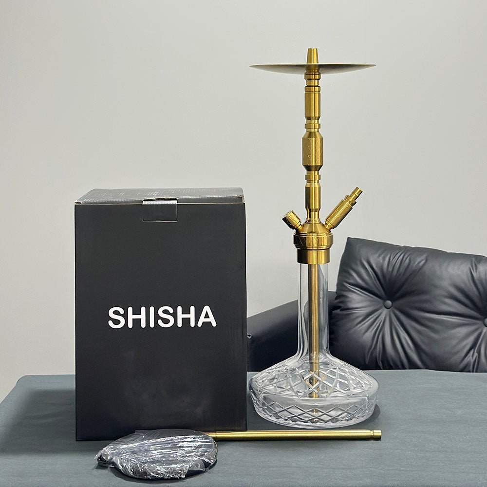 Gold MIG MINIME X Stainless Steel Hookah Set