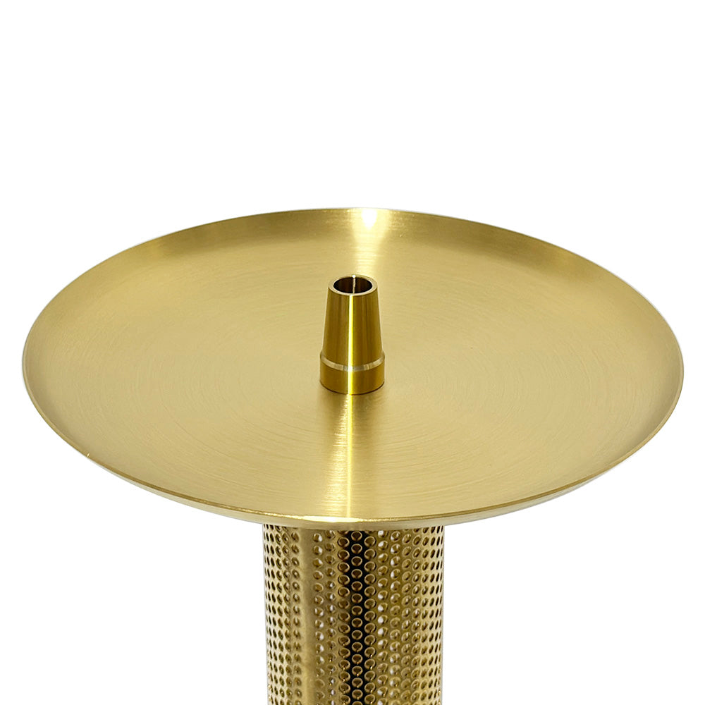 Mesh Design Gold Stainless Steel Hookah