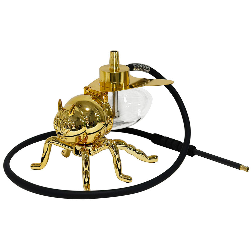 Gold Mini Bee Hookah Set With Led Light