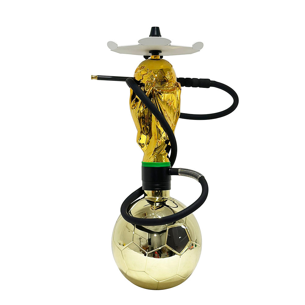 Gold Football World Cup Hookah Set