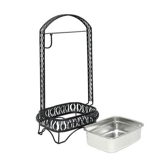 Black Rectangle Hookah Charcoal Basket