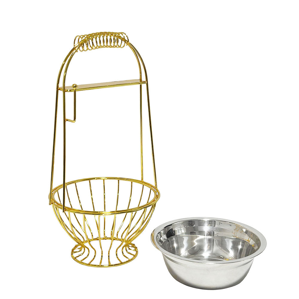 Gold Hookah Charcoal Basket