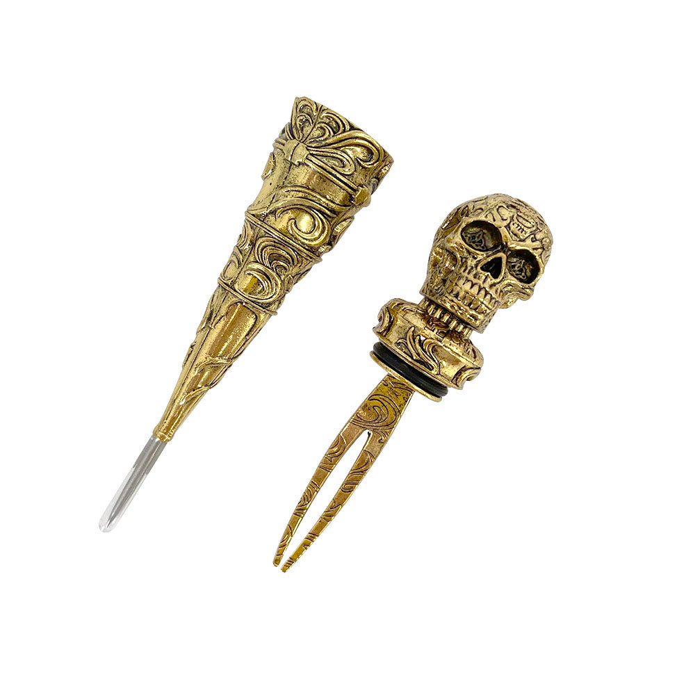 Skull Design Hookah Fork and Puncher