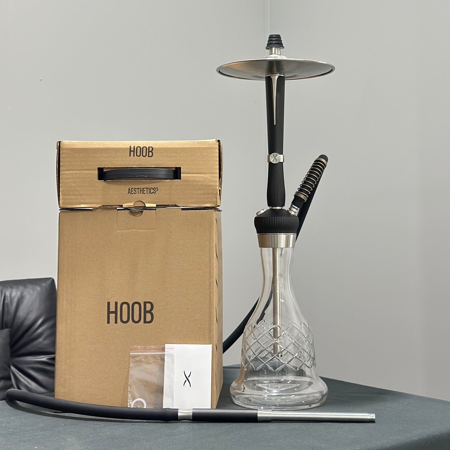 58CM Stainless Steel Hoob Enzo Shisha Set