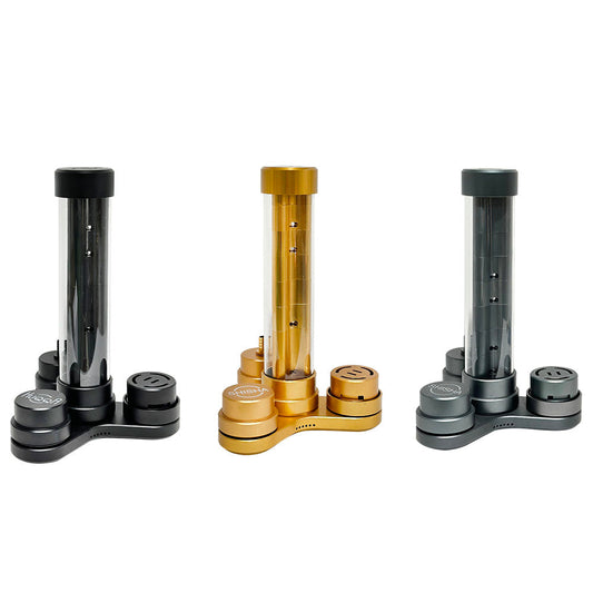 ✨ Modern Deluxe Shisha Set – Timeless Design in Black, Gold & Grey
