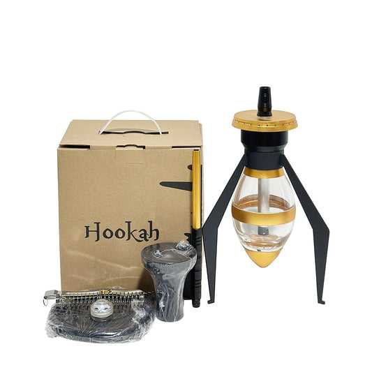 Golden Spider Hookah Set With LED Light