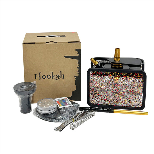 Acrylic Tank Hookah Set With Led Light