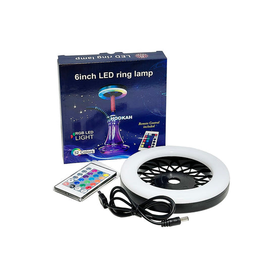 6 Inch 32 Colors Hookah LED Ring Lamp