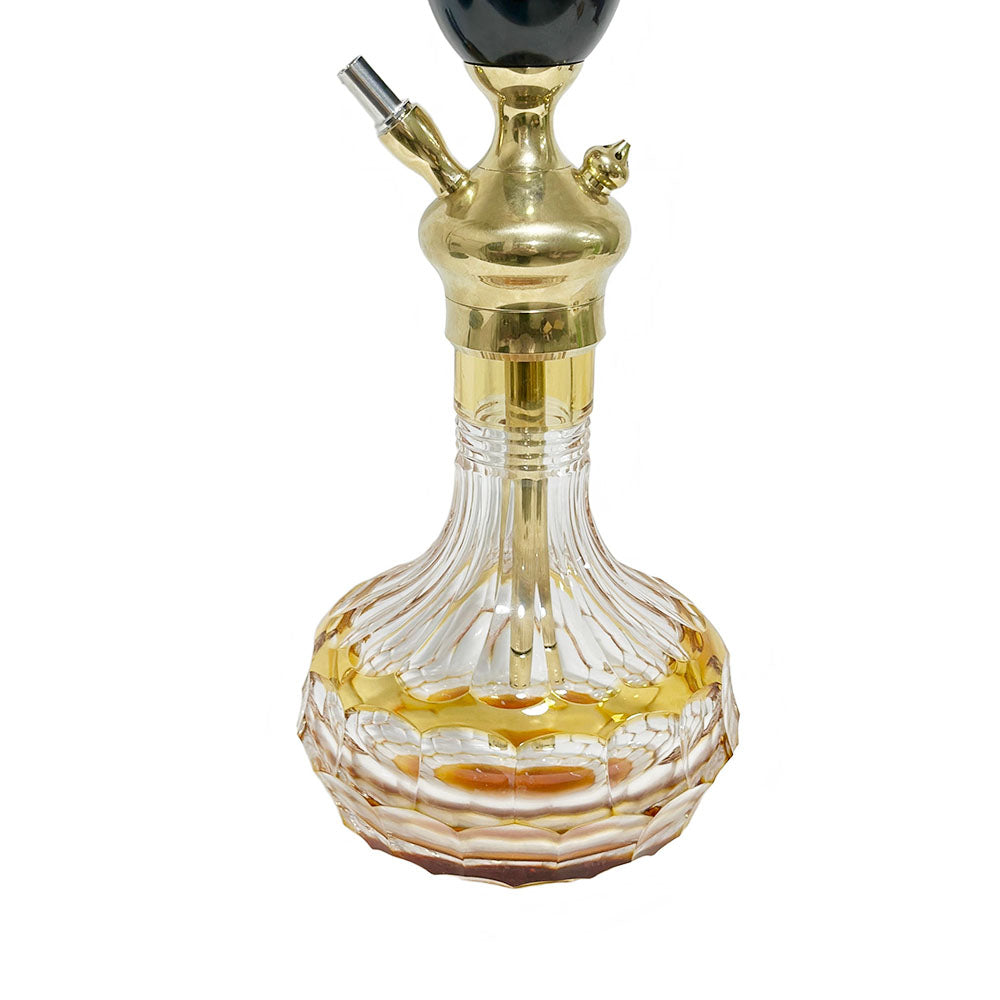 Lauren Black Gold Marble Hookah---LM