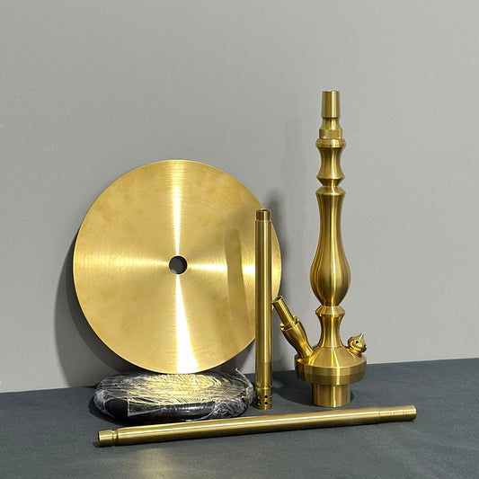 55CM Gift Box Gold Stainless Steel German Hookah
