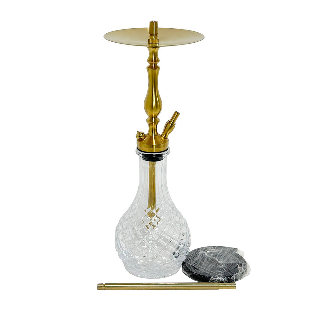 55CM Gift Box Gold Stainless Steel German Hookah