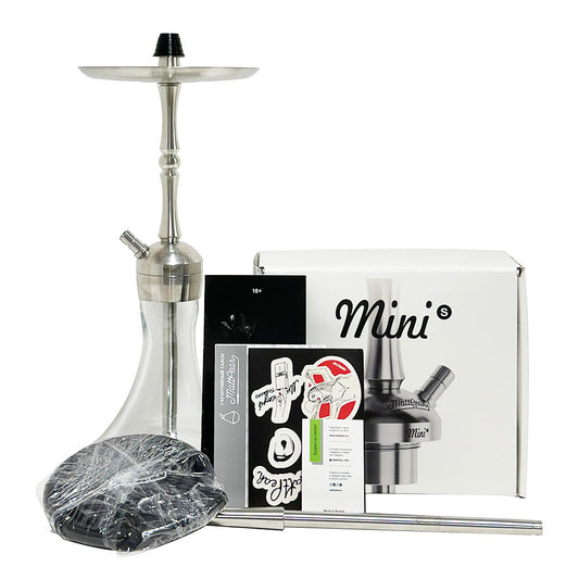 Stainless Steel 43CM Mattpear Hookah Set