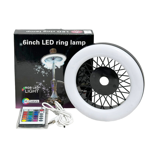 6Inch Grid Hookah Led Ring Lamp