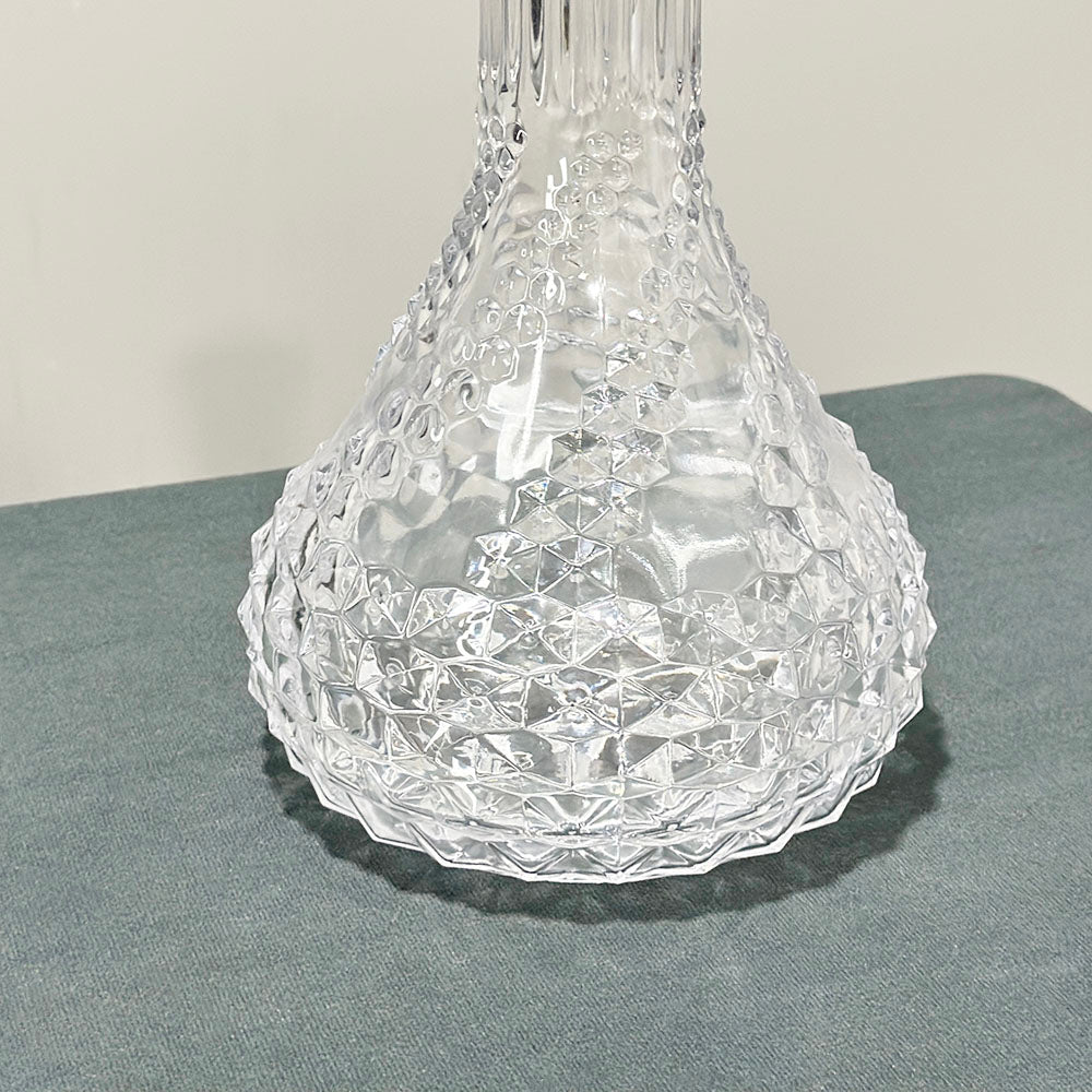 Octagonal Pattern Glass Hookah Bottle--16