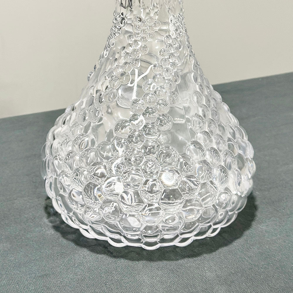 Polygonal Pattern Glass Hookah Bottle--1314