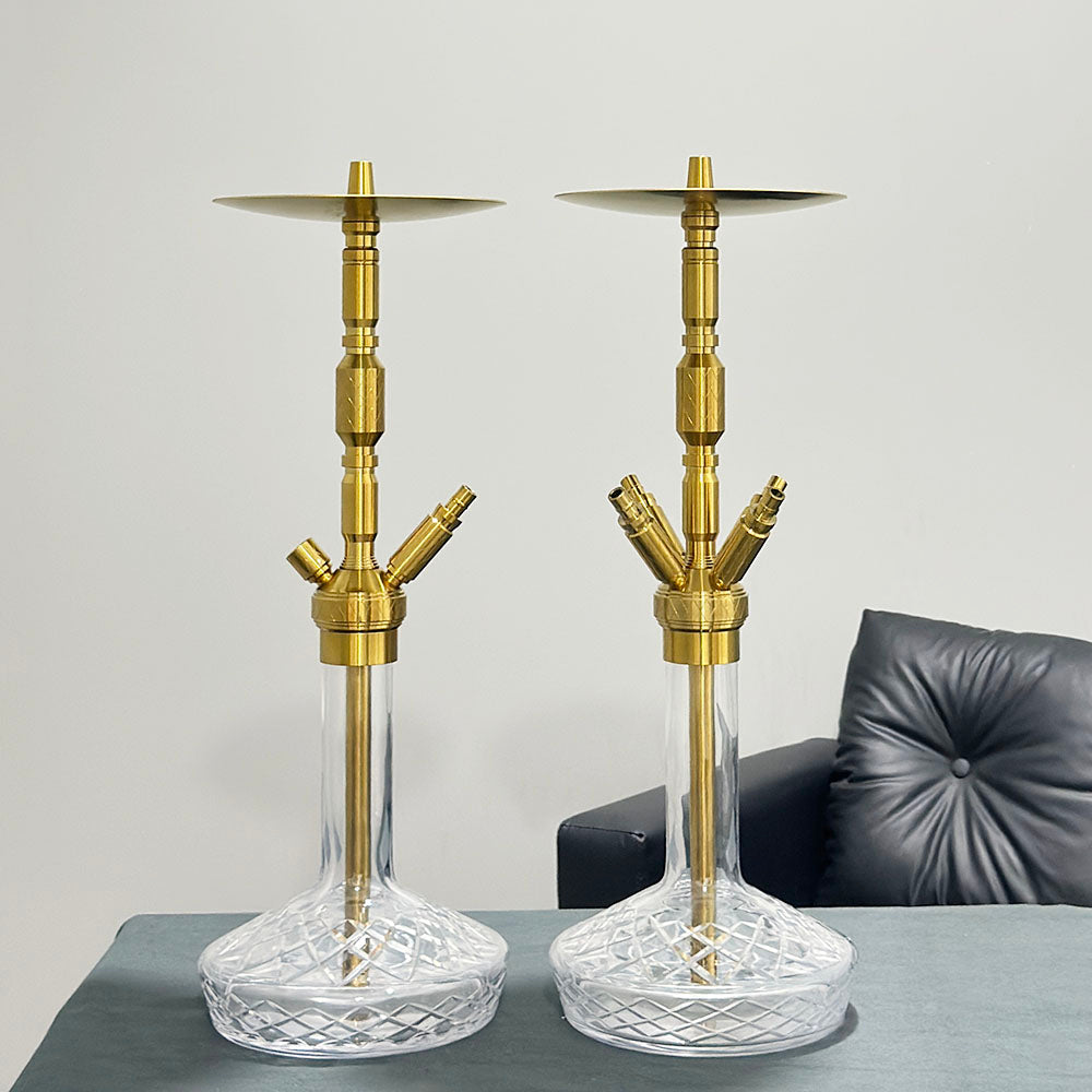 Gold MIG MINIME X Stainless Steel Hookah Set