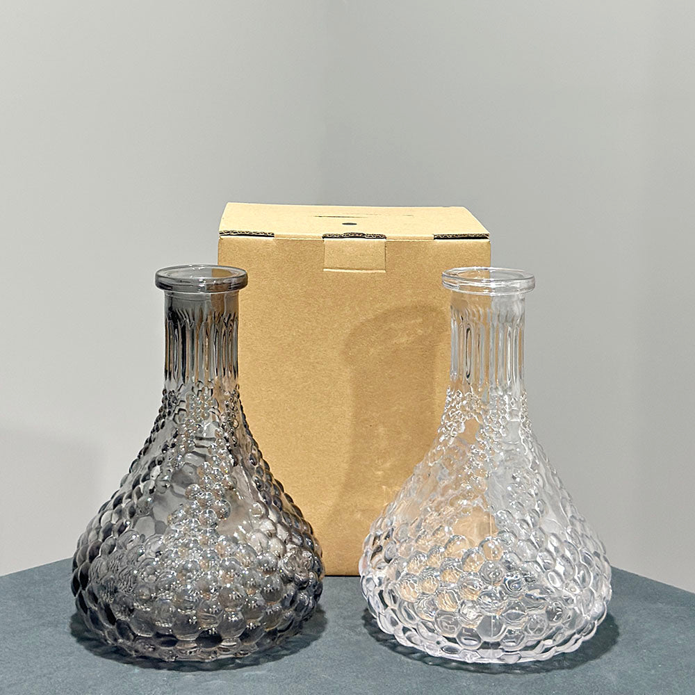 Polygonal Pattern Glass Hookah Bottle--1314