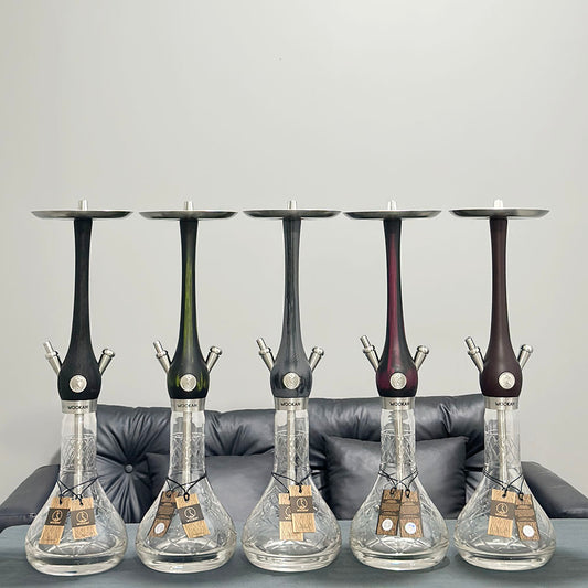 Multi Color Stainless Steel Wookah Luxury Hookah Set