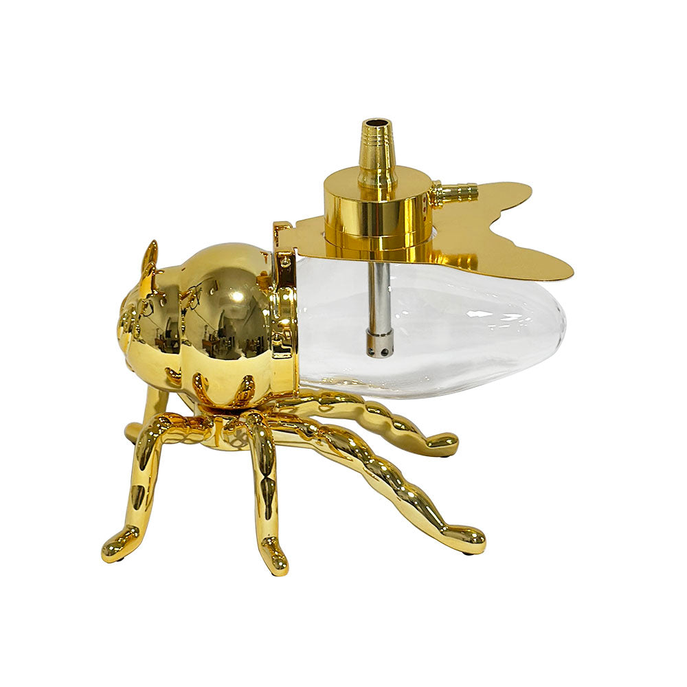 Gold Mini Bee Hookah Set With Led Light