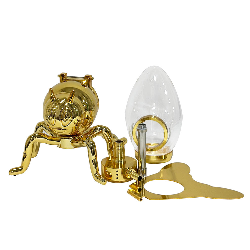 Gold Mini Bee Hookah Set With Led Light