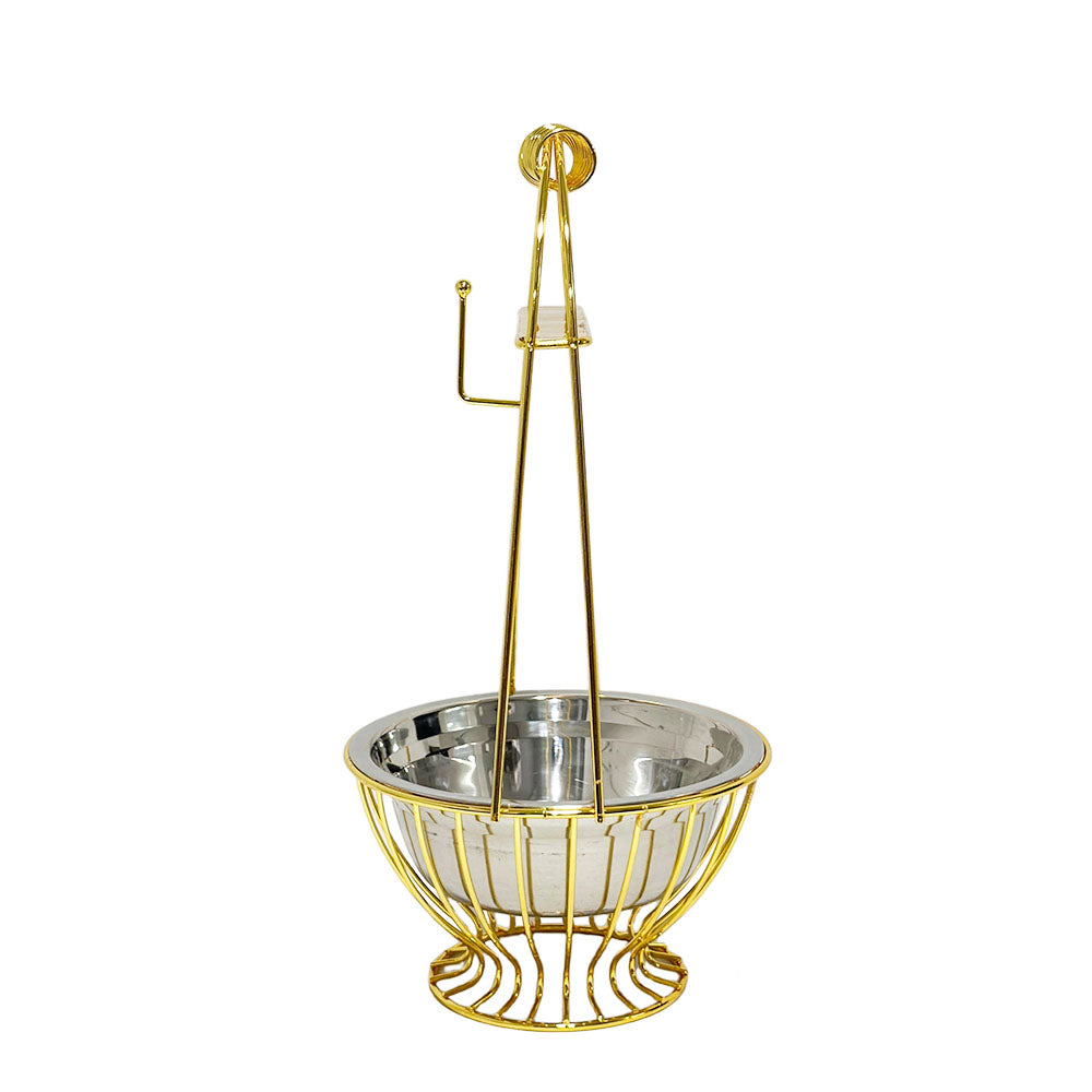 Gold Hookah Charcoal Basket