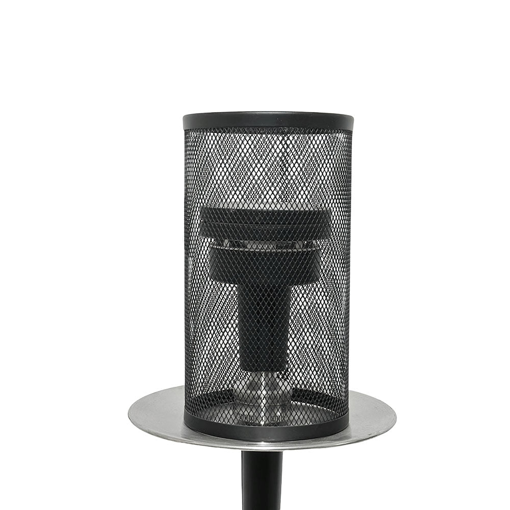 Black Gold Metal Hookah Wind Cover