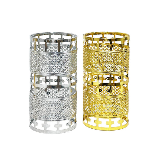 Hollow Gold Silver Hookah Wind Cover