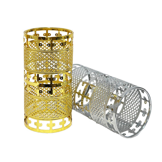 Hollow Gold Silver Hookah Wind Cover