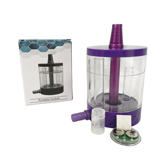 Acrylic Hookah Set with Voice Control LED Light