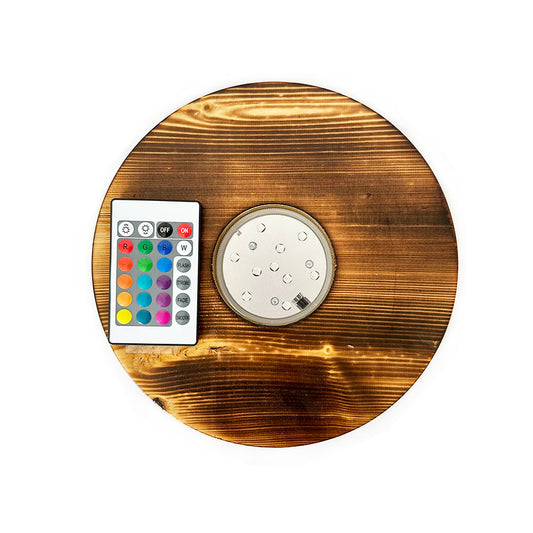 Wooden Hookah Light Stand Base